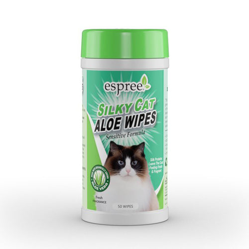 Espree Silky Cat Aloe Wipes Sensitive Formula Fresh Scent