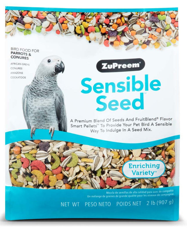 ZuPreem Sensible Seed Bird Food for Parrots and Conures 2 lb