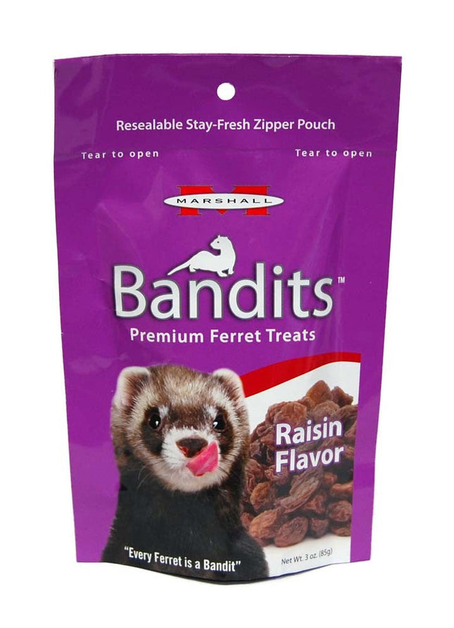 Marshall Pet Products Bandits Ferret Treat Raisin 3 oz