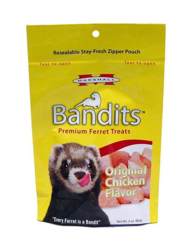 Marshall Pet Products Bandits Ferret Treat Original Chicken 3 oz