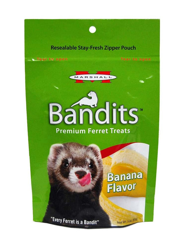 Marshall Pet Products Bandits Ferret Treat Banana 3 oz