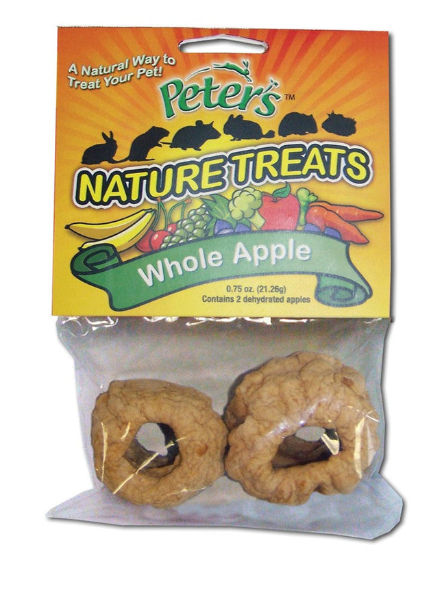 Marshall Pet Products Peters Whole Apple Nature Treats for Small Animals 0.75 oz 2 Pack