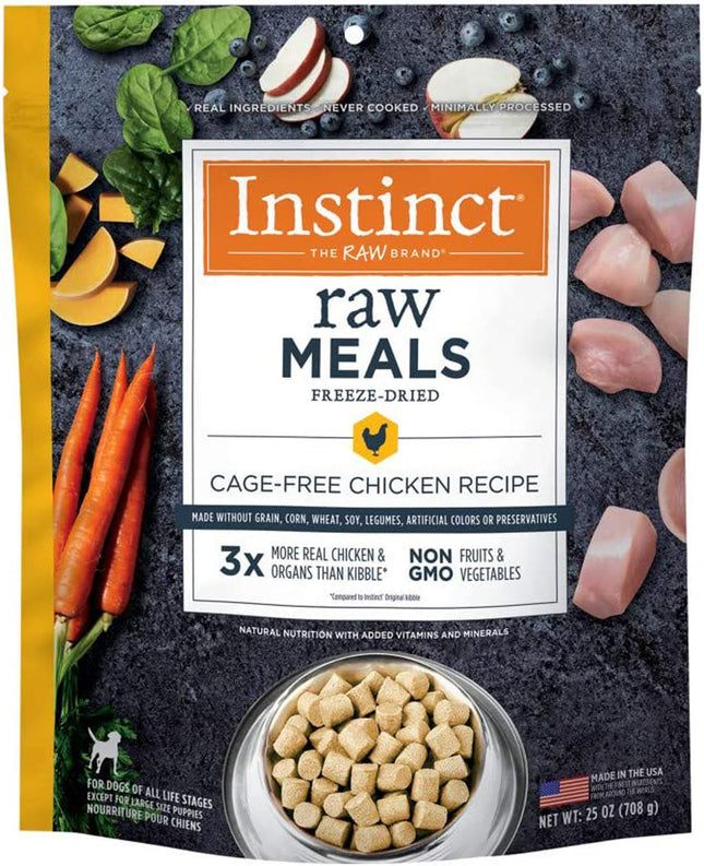 Natures Variety Dog Instinct Raw Meal Freezedried Chicken Cagefree 25oz. (Case of 6)