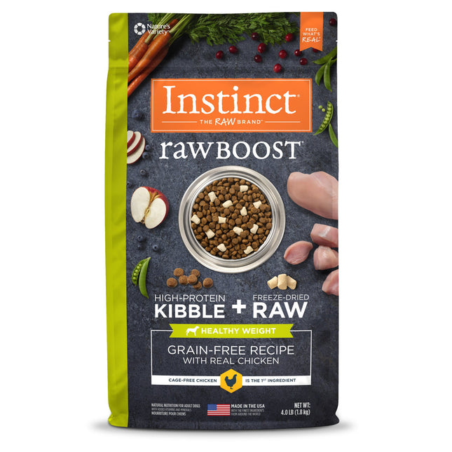 Natures Variety Instinct  Raw Boost Healthy Weight Chicken 4Lb Grain free (Case of 4)