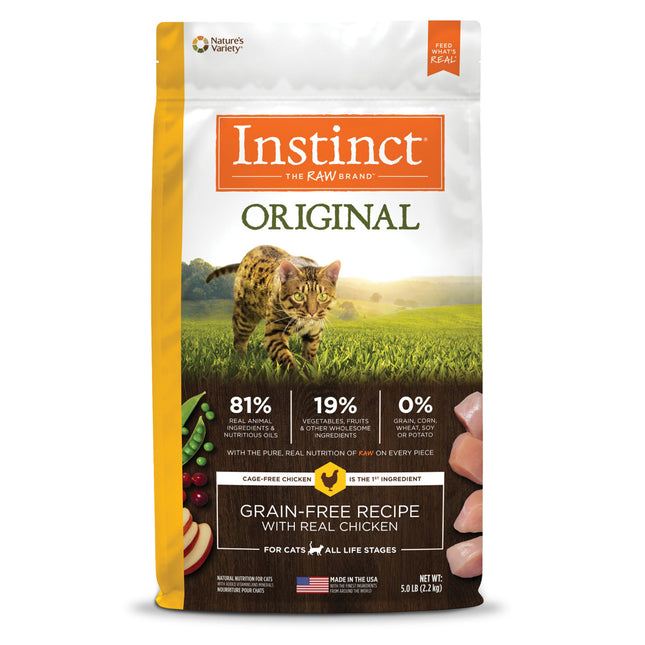 Natures Variety Instinct Cat Original Chicken 5Lb   Grainfree (Case of 4)