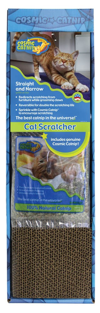 OurPets Cosmic Single Wide Cat Scratcher Scratching Pad Brown; Yellow