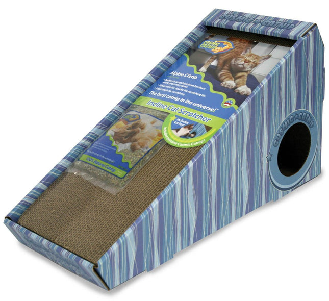 OurPets Cosmic Alpine Cat Scratcher Scratching Pad Brown; Yellow