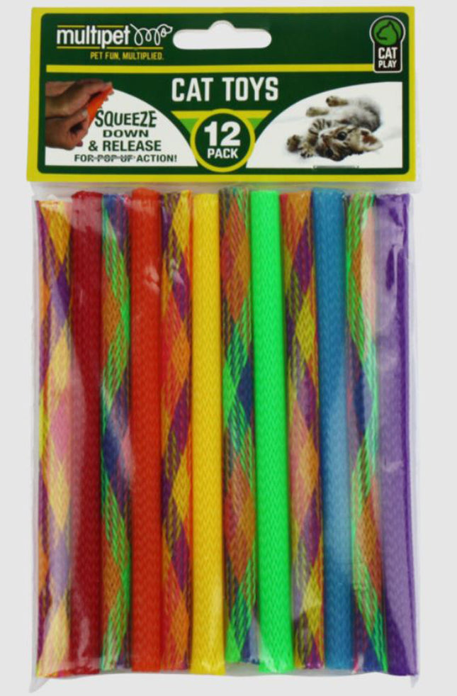 Multipet Kitty Straws 12pk 7 inch