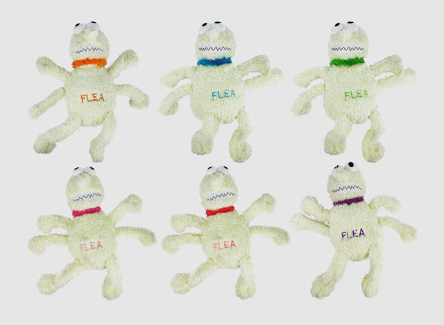 Multipet Flea Bite Me Dog Toy Assorted 6 in