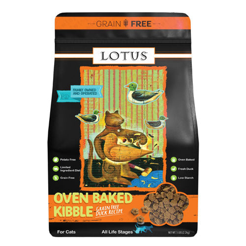 Lotus Cat Grain Free All Life Stages Duck 5Lb