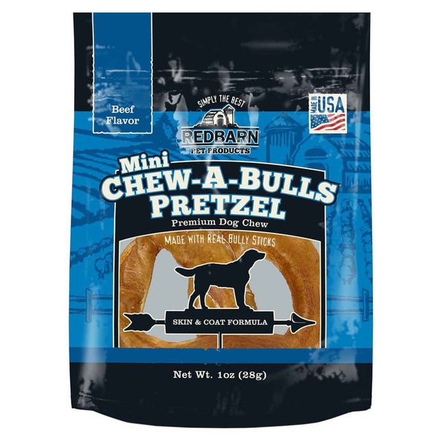 Redbarn Chew A Bull Pretzel Beef Mini