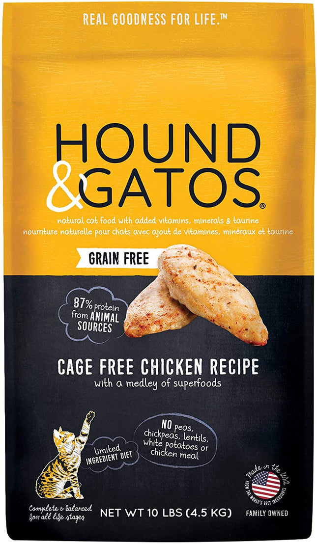 Hound & Gatos Cat Grain Free Chicken 10Lb