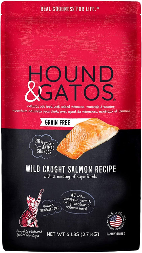 Hound and Gatos Cat Grain Free Salmon 6Lb