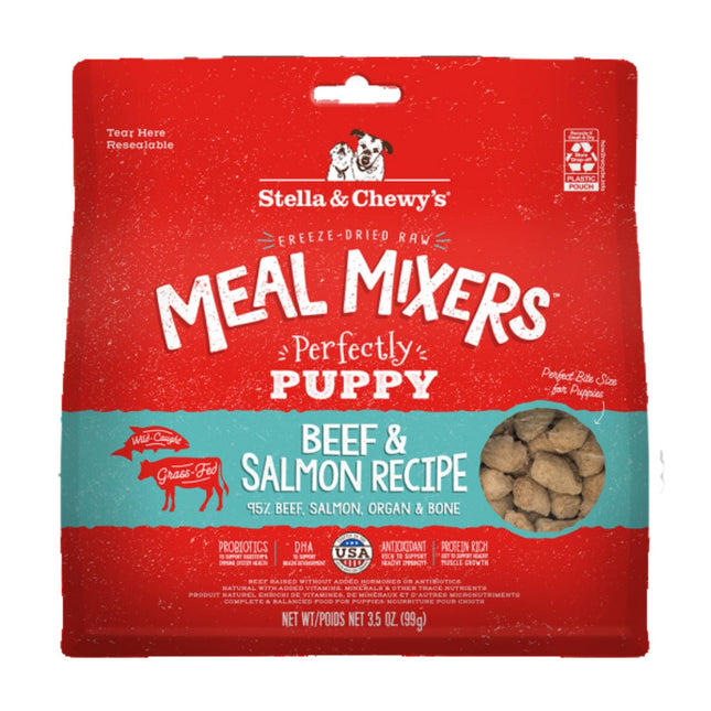 Stella & Chewy's Dog Freeze-Dried Mixer Puppy Beef & Salmon 3.5oz.