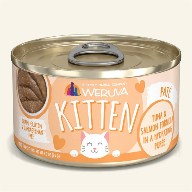 Weruva Kitten Tuna & Salmon Formula in a Hydrating Pur??e 3oz. (Case Of 12)