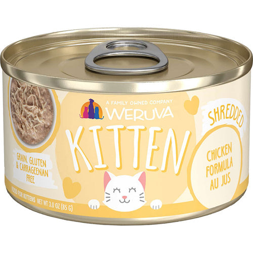 Weruva Cat Kitten Chicken Au Jus 3oz. (Case of12)