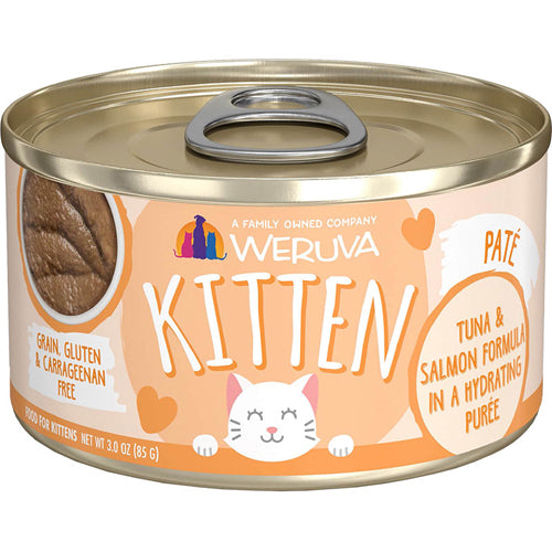 Weruva Cat Kitten Puree Tuna Salmon 3Oz (Case of12)