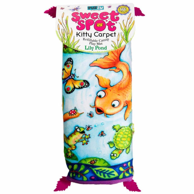 Multipet Fuzzu Sweet Spot Kitty Carpet- Lily Pond