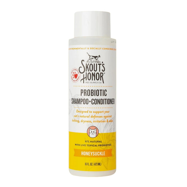 Skout's Honor Cat Shampoo & Conditioner Honeysuckle 16oz.