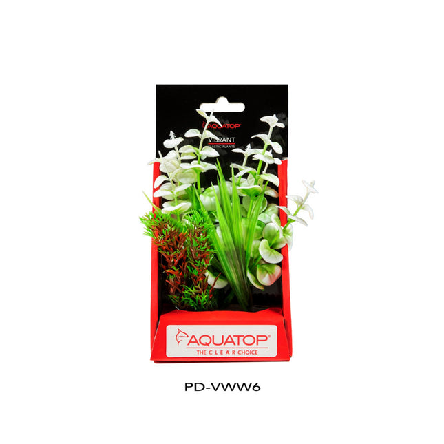 Aquatop Vibrant Wild Plant White; 1ea-6 in