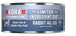 Koha Cat Limited Ingredient Pat Grain Free Rabbit 5.5oz.(Case of 24)