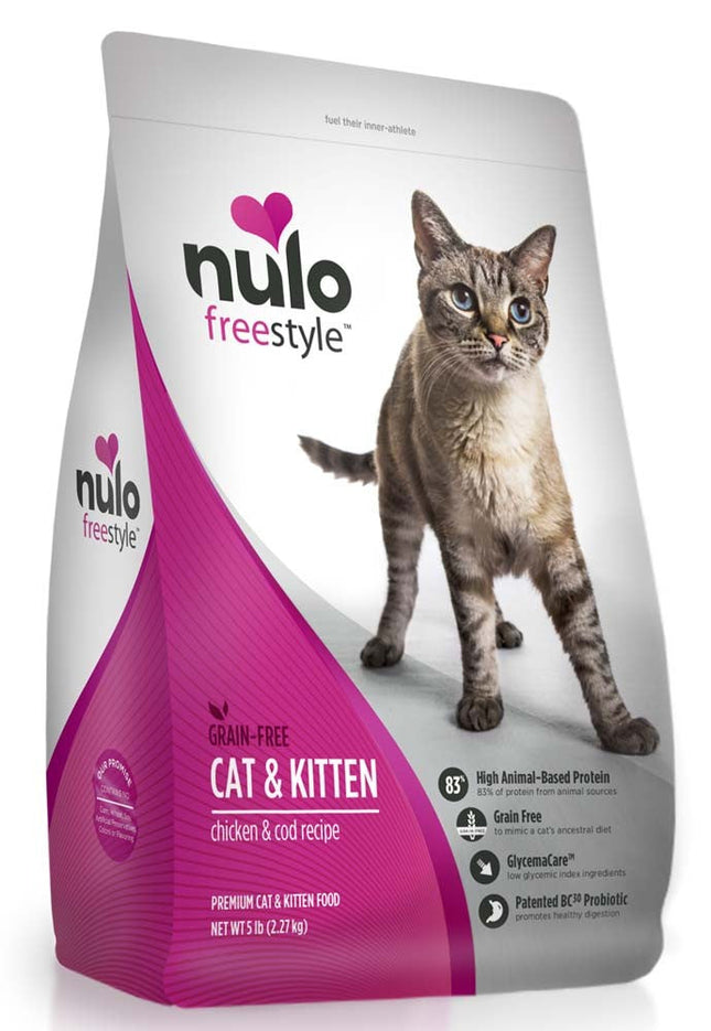 Nulo Grain Free Chicken and Cod Cat and Kitten Food 5 lb