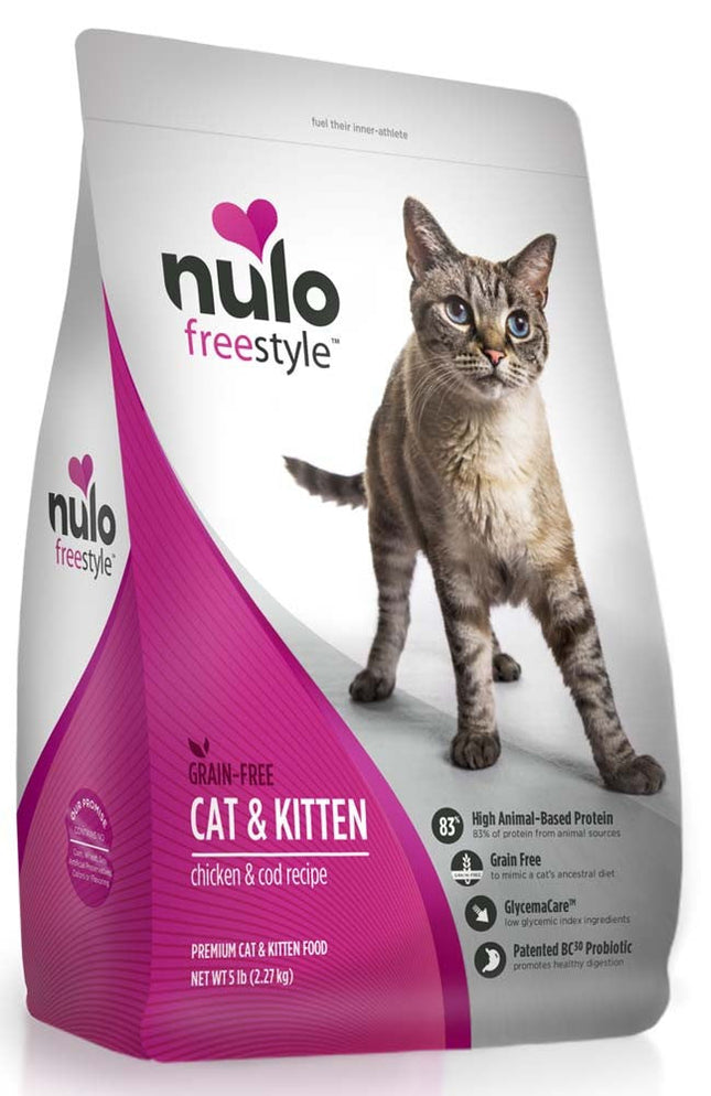 Nulo Grain Free Chicken and Cod Cat and Kitten Food 12 lb