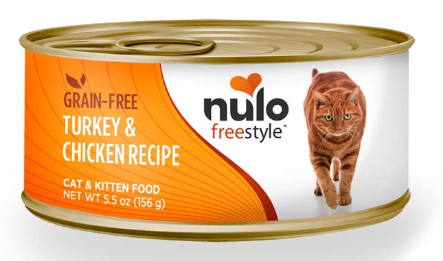 Nulo Grain Free Turkey and Chicken Recipe Canned Cat Wet Food 5.5 oz 24 Pack