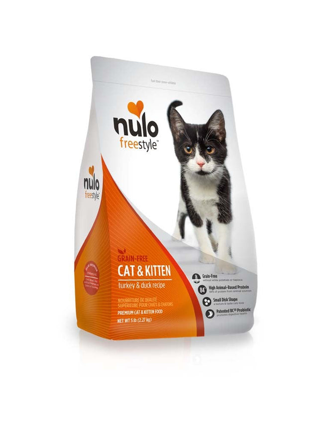 Nulo Grain Free Turkey and Duck Recipe Cat and Kitten Food 5 lb