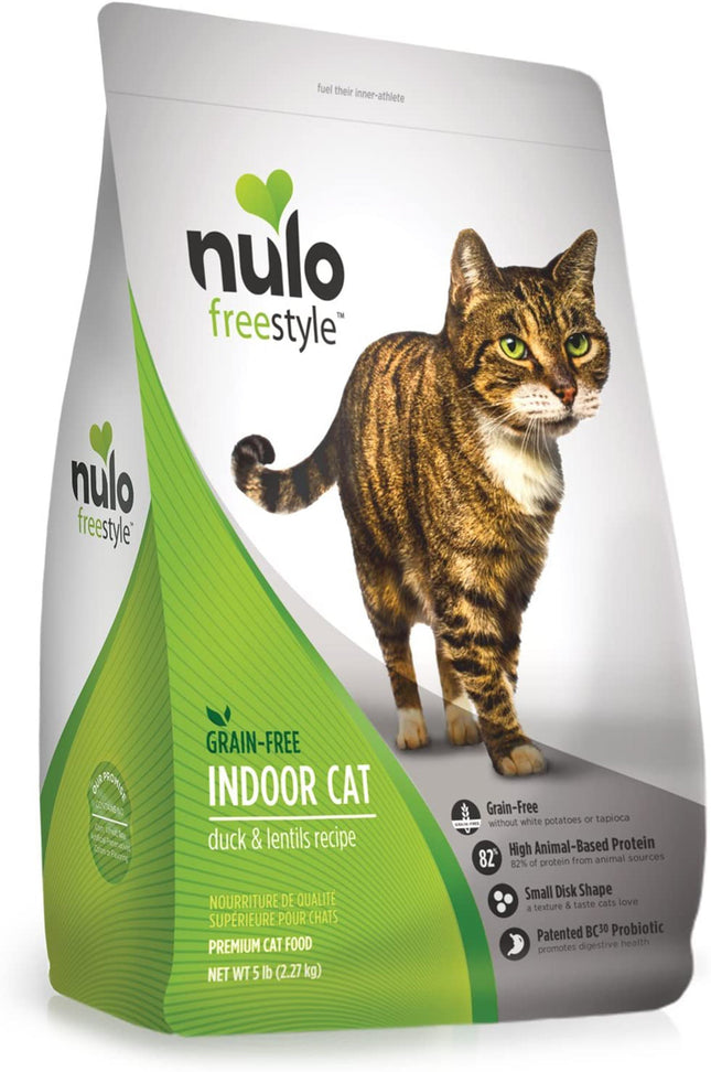 Nulo Indoor Cat Grain-Free Duck and Lentils Dry Cat Food 2 Pounds