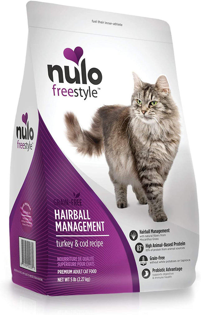 Nulo Hairball Management Turkey and Cod Cat Food 5 lb