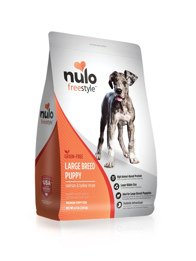 Nulo FreeStyle Grain-Free Salmon and Turkey Large Breed Dry Puppy Food 4.5 lb