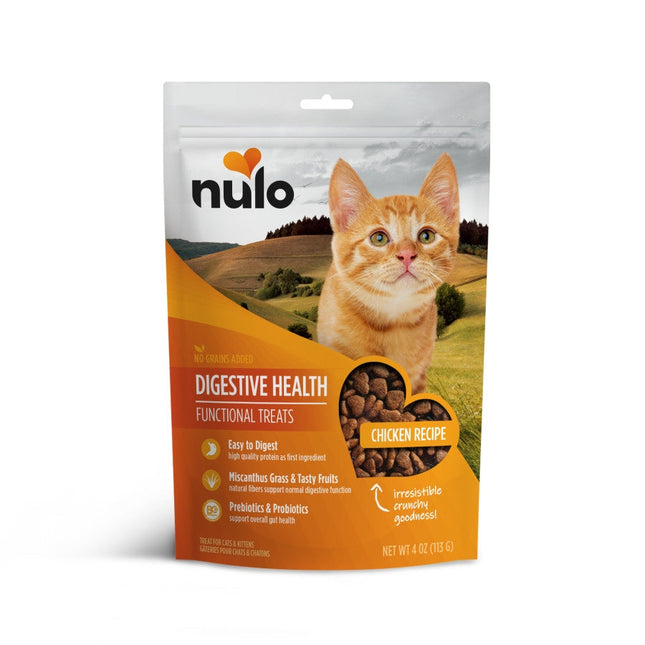 Nulo Functional Grain Free Digestive Health Chicken Cat Treats 4Oz