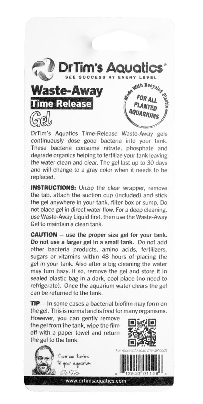 Dr. Tims Aquatics Waste-Away Time Release Gel for Plant Tanks 20 Gallon; 2 Pack