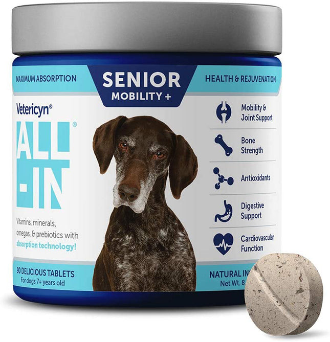 Vetericyn ALL-IN Senior Supplement 90 Tablets 7.3 oz