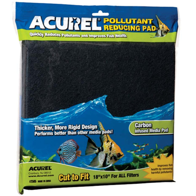 Acurel Cut to Fit Carbon Filter Media Pad Black 18 in x 10 in