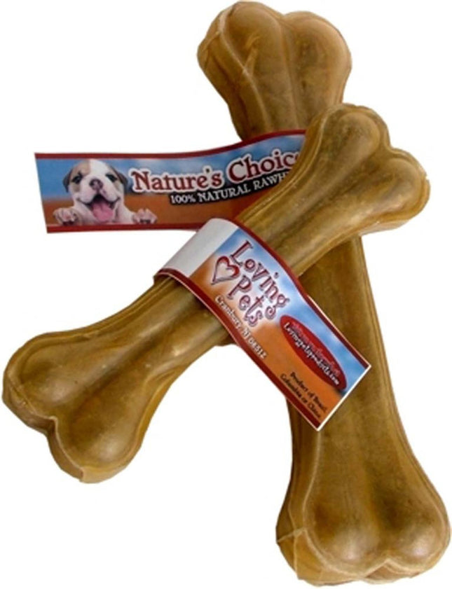 Loving Pets Pressed Rawhide Bone Dog Treat 6 in