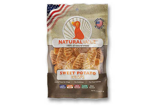 Loving Pets Sweet Potato Krisps Dog Treats 2.5 oz