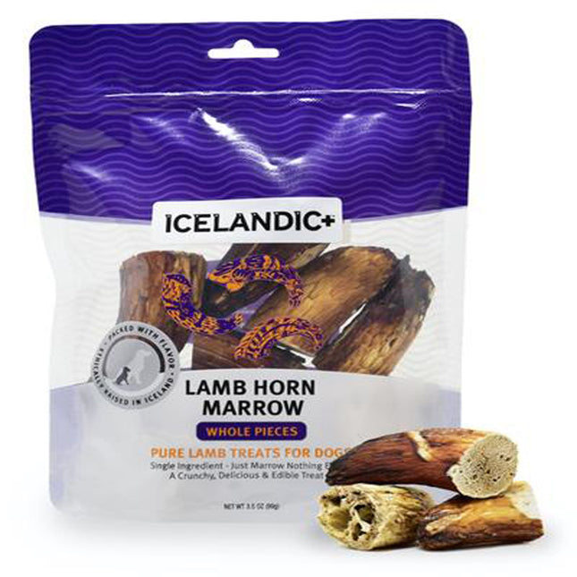 Icelandic  Lamb Marrow Whole Pieces Dog Treat 4.5-Oz Bag