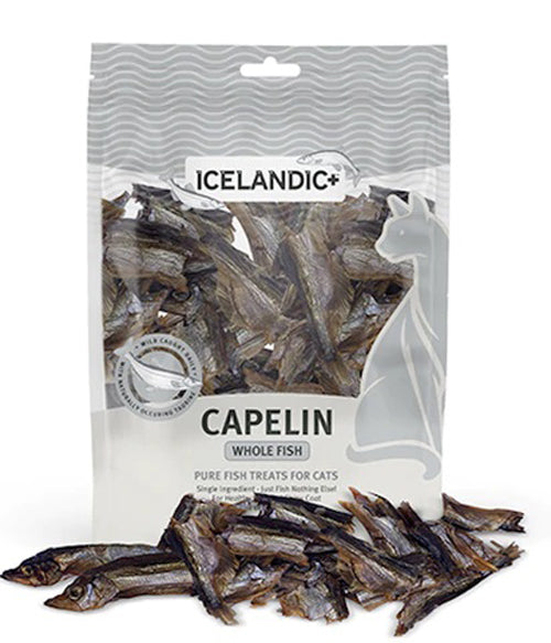 Icelandic  Capelin Whole Fish and Pieces Cat Treat 1.5Oz Bag