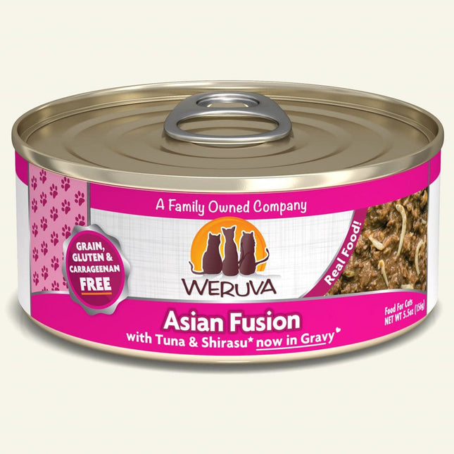 Weruva Cat Asian Fusion with Tuna and Shirasu in Gravy 5.5oz. Case Of 24