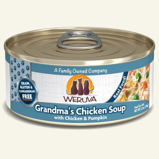 Weruva Cat Grandmas Chicken Soup with Chicken and Pumpkin 5.5oz. Case Of 24