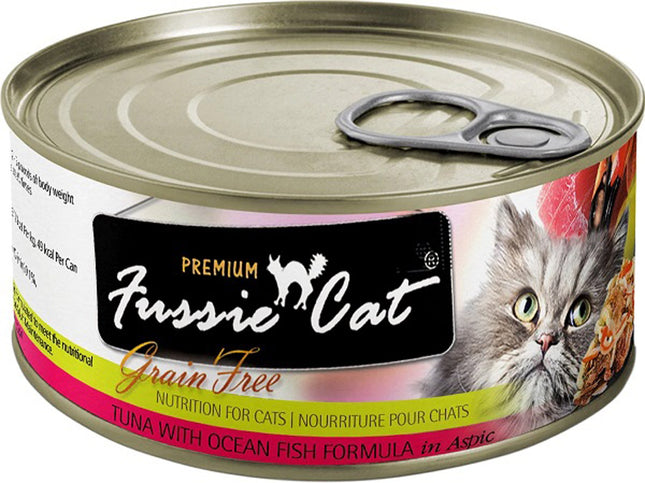 Fussie Cat Premium Tuna With Ocean Fish 5.5oz/24 Can