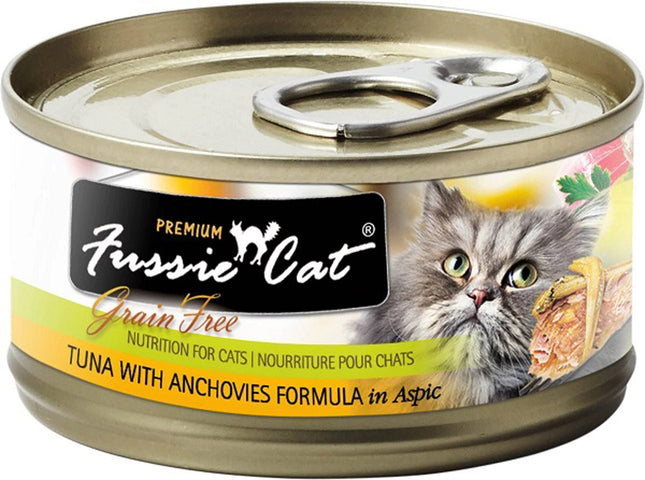Fussie Cat Premium Tuna With Anchovies 5.5oz/24 Can