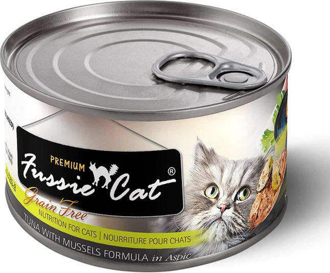 Fussie Cat Premium Tuna With Mussels 5.5oz/24 Can