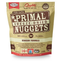 Primal Pet Foods Freeze Dried Cat Food- Venison 14Oz.