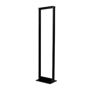 NetShelter 2 Post Rack 45U #12-24 Threaded Holes Black