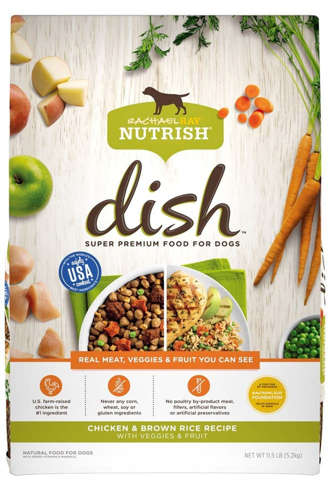 Rachael Ray NUTRISH Puppy Chicken And Brown Rice Dry Dog Food 11.5 Pounds