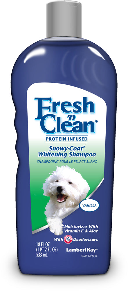 Fresh N Clean Protein Infused Snowy Coat Whitening Shampoo 18 fl. oz